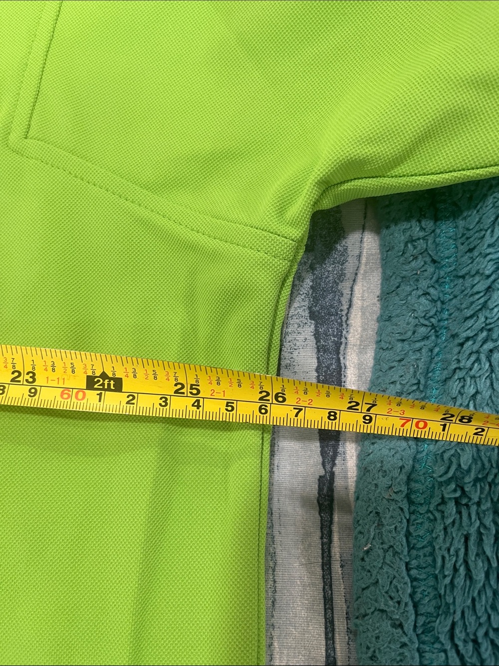 FootJoy Men's Bright Lime Green Polo Shirt XL - Picture 5 of 7